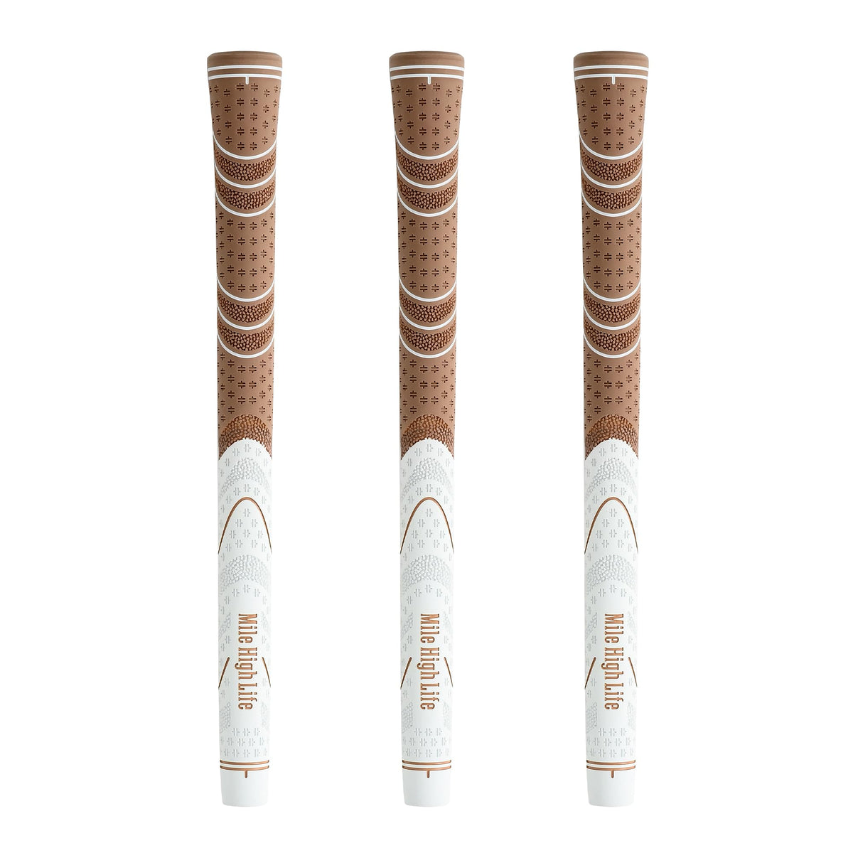 Mile High Life golf grips 3-pack jumbo size for all-weather control and comfort.