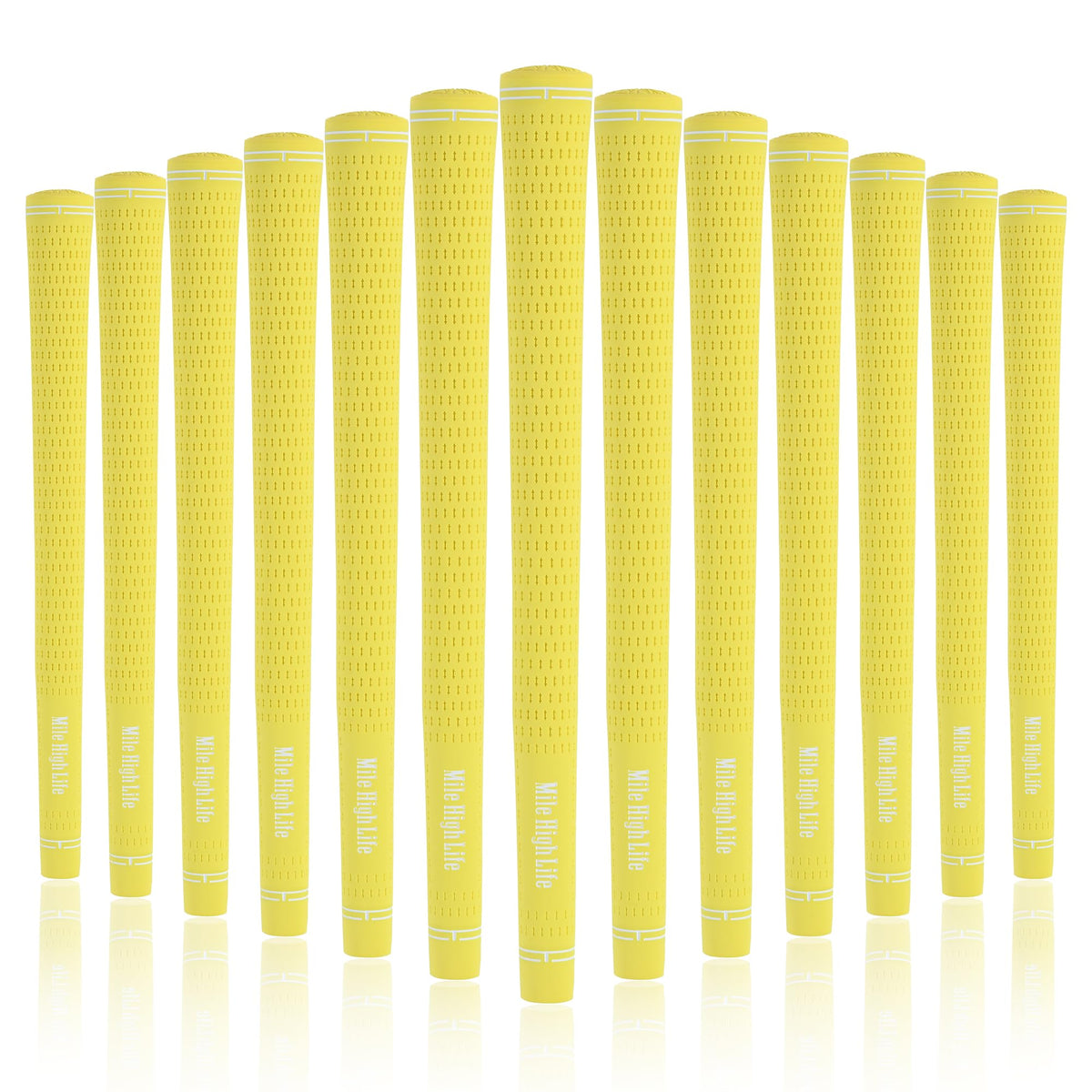 Mile High Life golf grips anti-slip texture close-up for secure hold