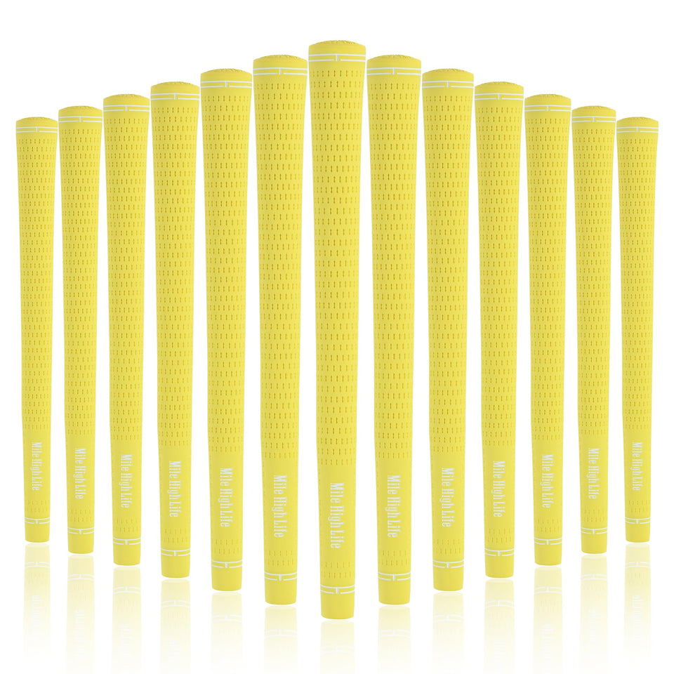 Mile High Life golf grips anti-slip texture close-up for secure hold