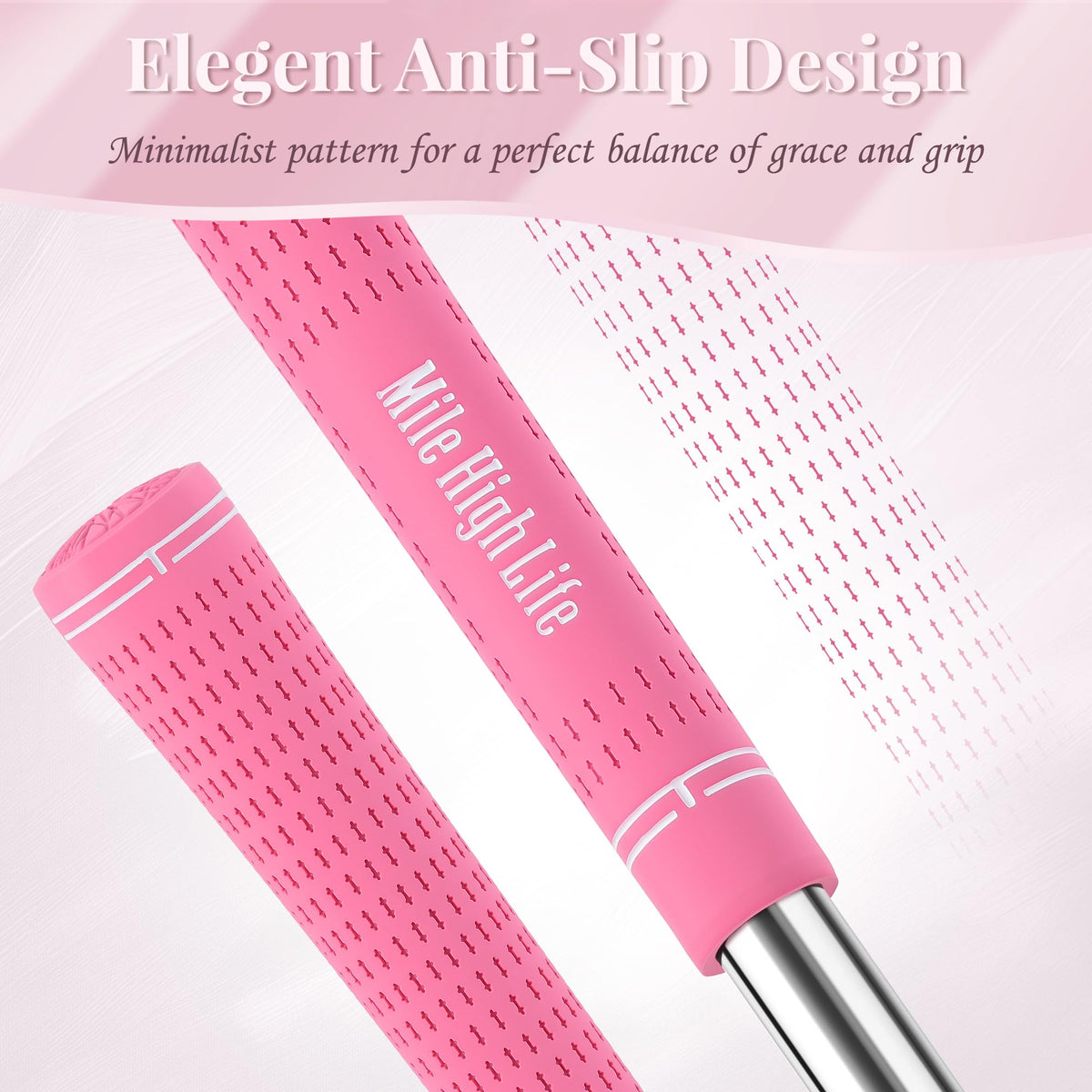 Mile High Life Golf Grips round shape for comfortable feel