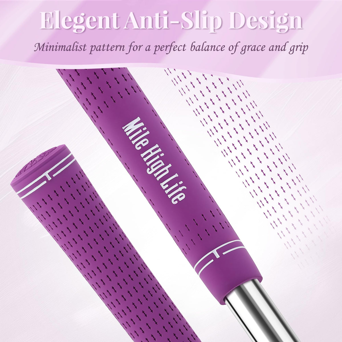 Mile High Life Golf Grips round shape improves comfort and control