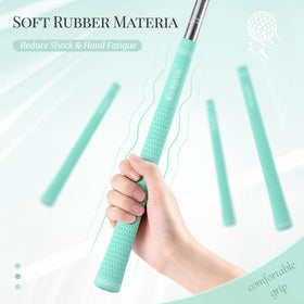 Close-up of Mile High Life rubber grip texture for secure grip.