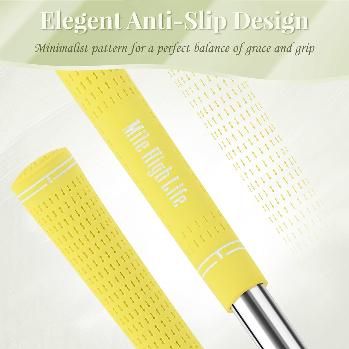 Mile High Life 3-pack yellow grips pack-shot for value-minded golfers