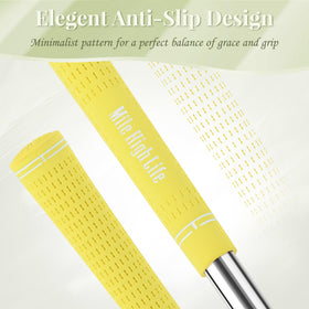 Mile High Life 3-pack yellow grips pack-shot for value-minded golfers