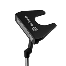 Mile High Life left-handed putter with aim line for precise alignment.