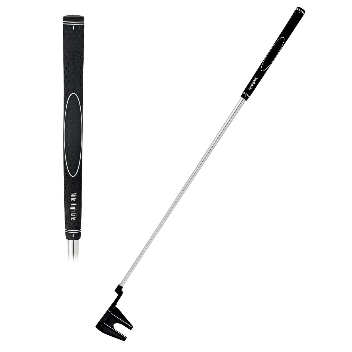 Mile High Life left-handed putter features anti-glare matte finish.