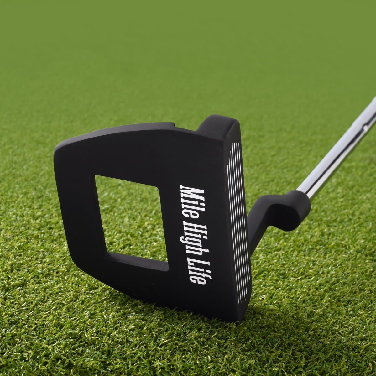 Mile High Life left-handed putter balances weight for a smooth, confident stroke.