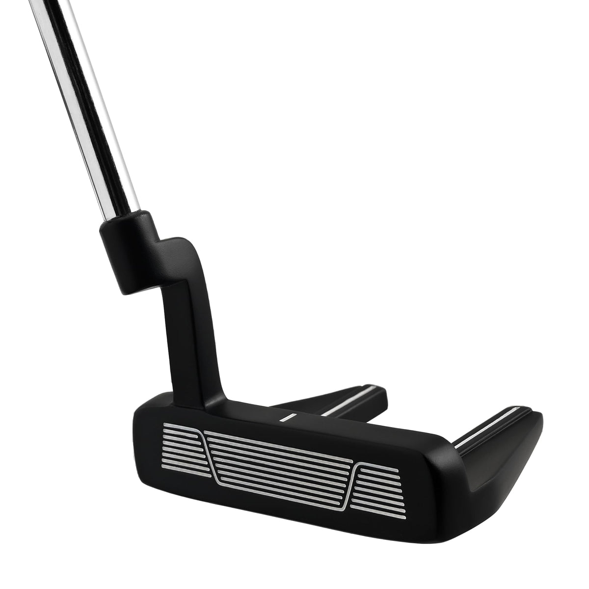 Mile High Life left-handed putter shows soft rubber grip for comfort.