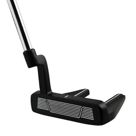 Mile High Life left-handed putter shows soft rubber grip for comfort.