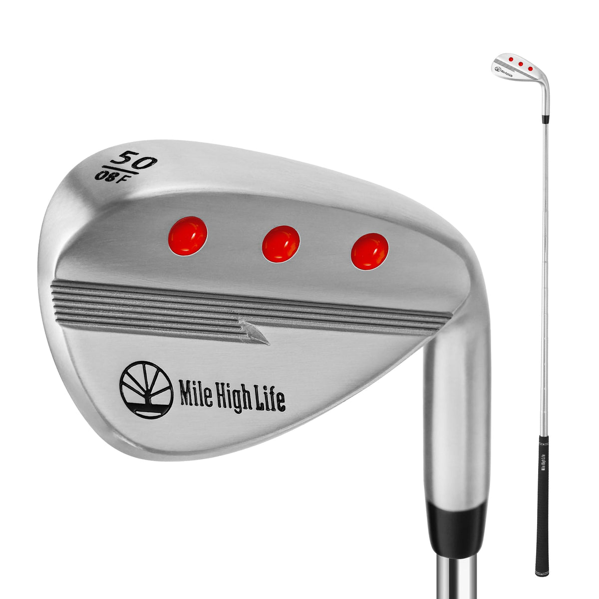 Mile High Life 50-degree loft wedge for versatile short game control.