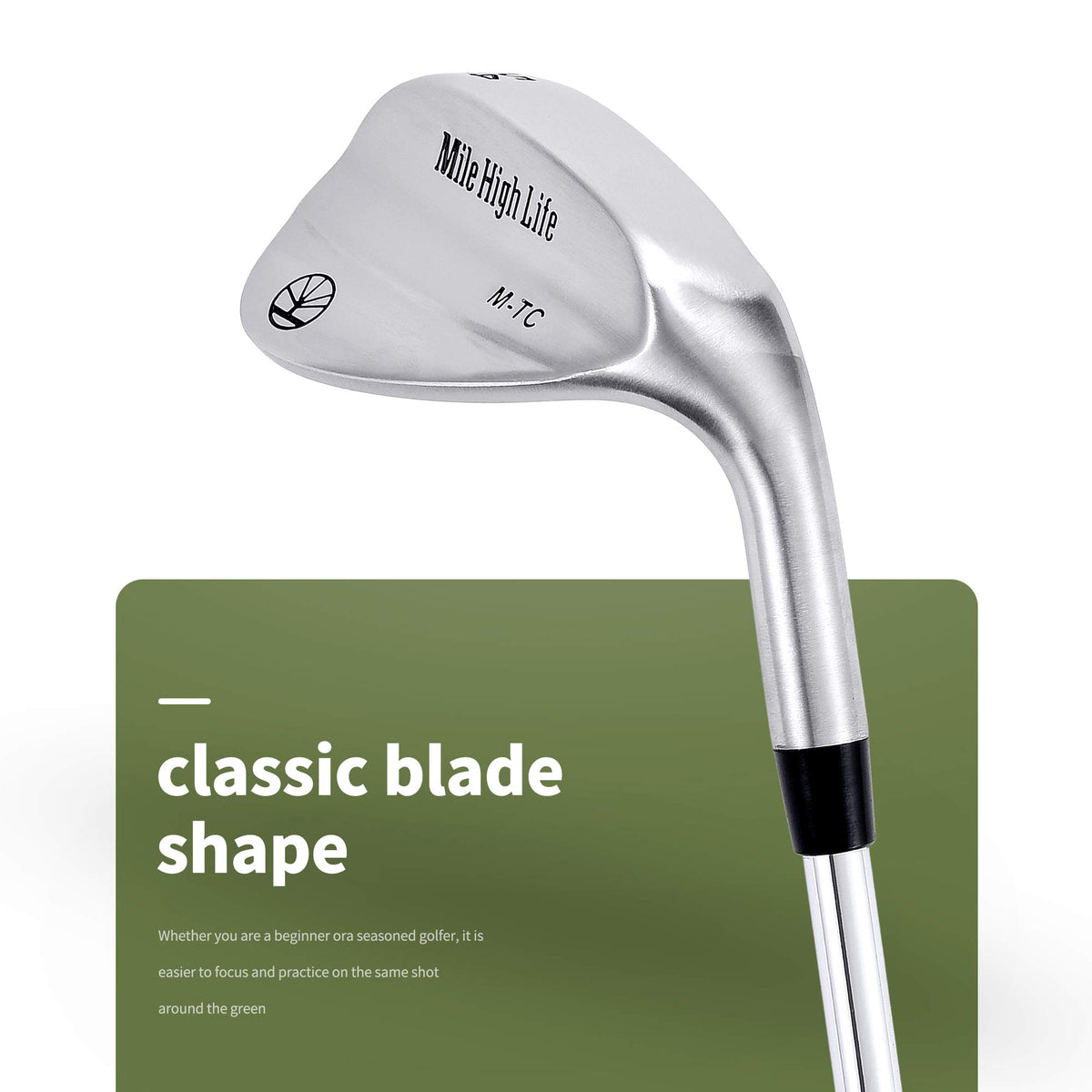 Mile High Life golf wedges 52-degree wedge for precise greenside play