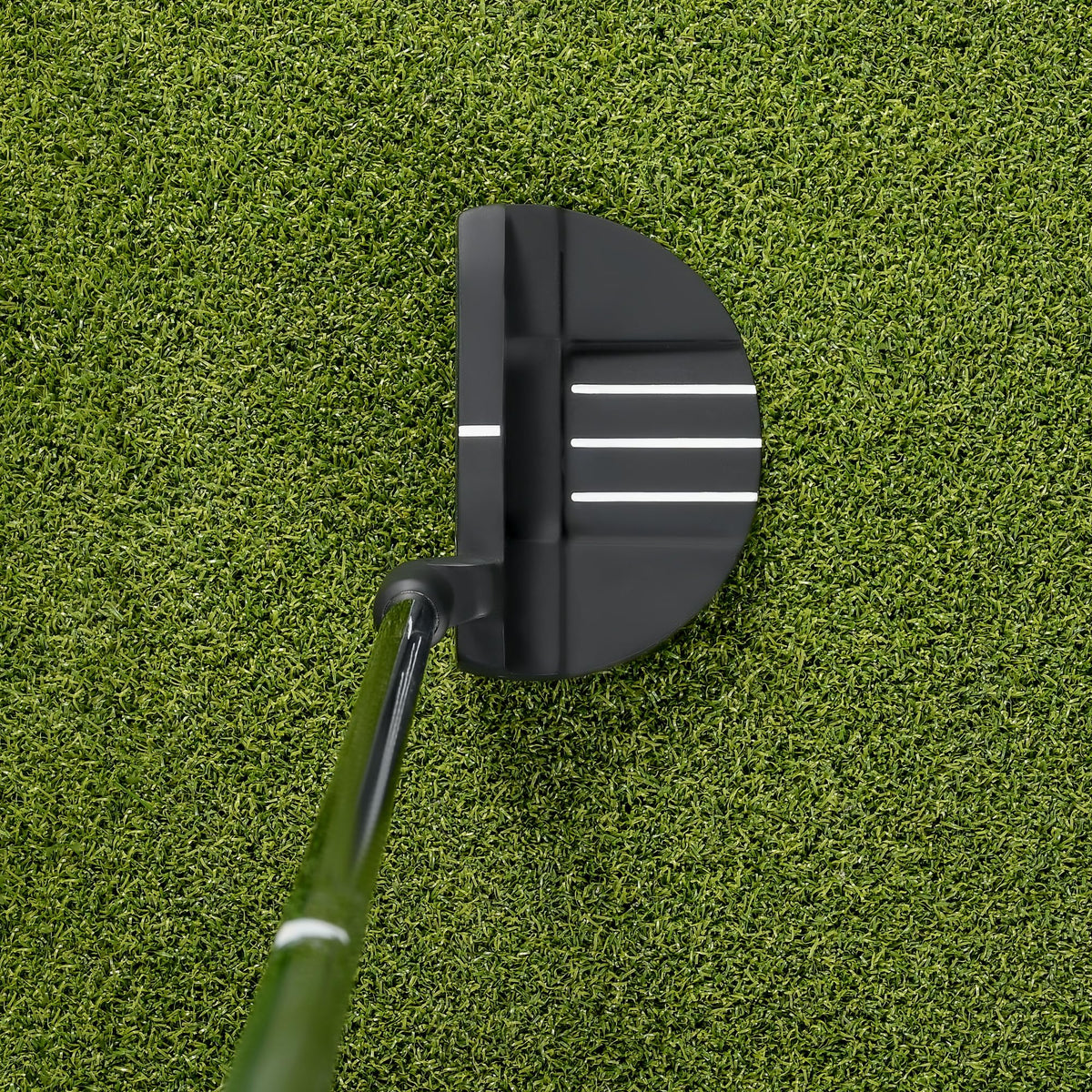 Mile High Life right-handed putter with aim line for precise alignment.