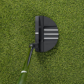 Mile High Life right-handed putter with aim line for precise alignment.