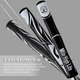 Mile High Life putter with 35-inch shaft for stable backswing.