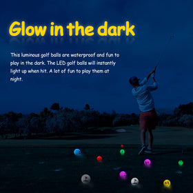 Mile High Life six-color LED golf balls set for colorful night rounds