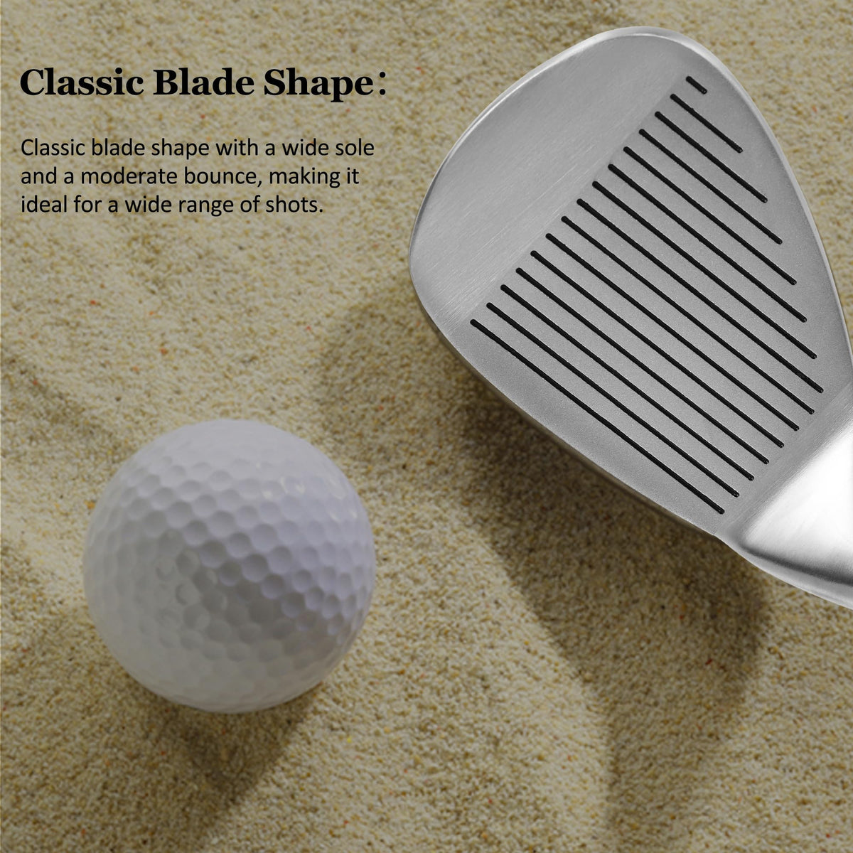 Mile High Life wedge 56 loft enables versatile greenside shots.