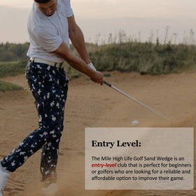 Mile High Life steel-head wedge emphasizes durability for long-lasting performance.