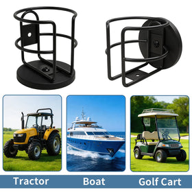 MILIJIA cup holder in use on tractor or treadmill stays secure.