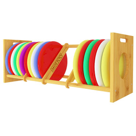 MinBoo Disc Golf Rack Stackable side view highlighting multi-tier design.