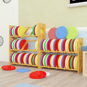 MinBoo Disc Rack Stackable multi-tier setup illustrating stackability.