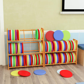 MinBoo Disc Storage with three separators for organized discs.