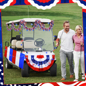 Mindsoft America flag pennant adds bold patriotism to any vehicle or centerpiece