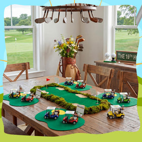 Mindsoft golf party decorations suit home, office, and venue celebrations.