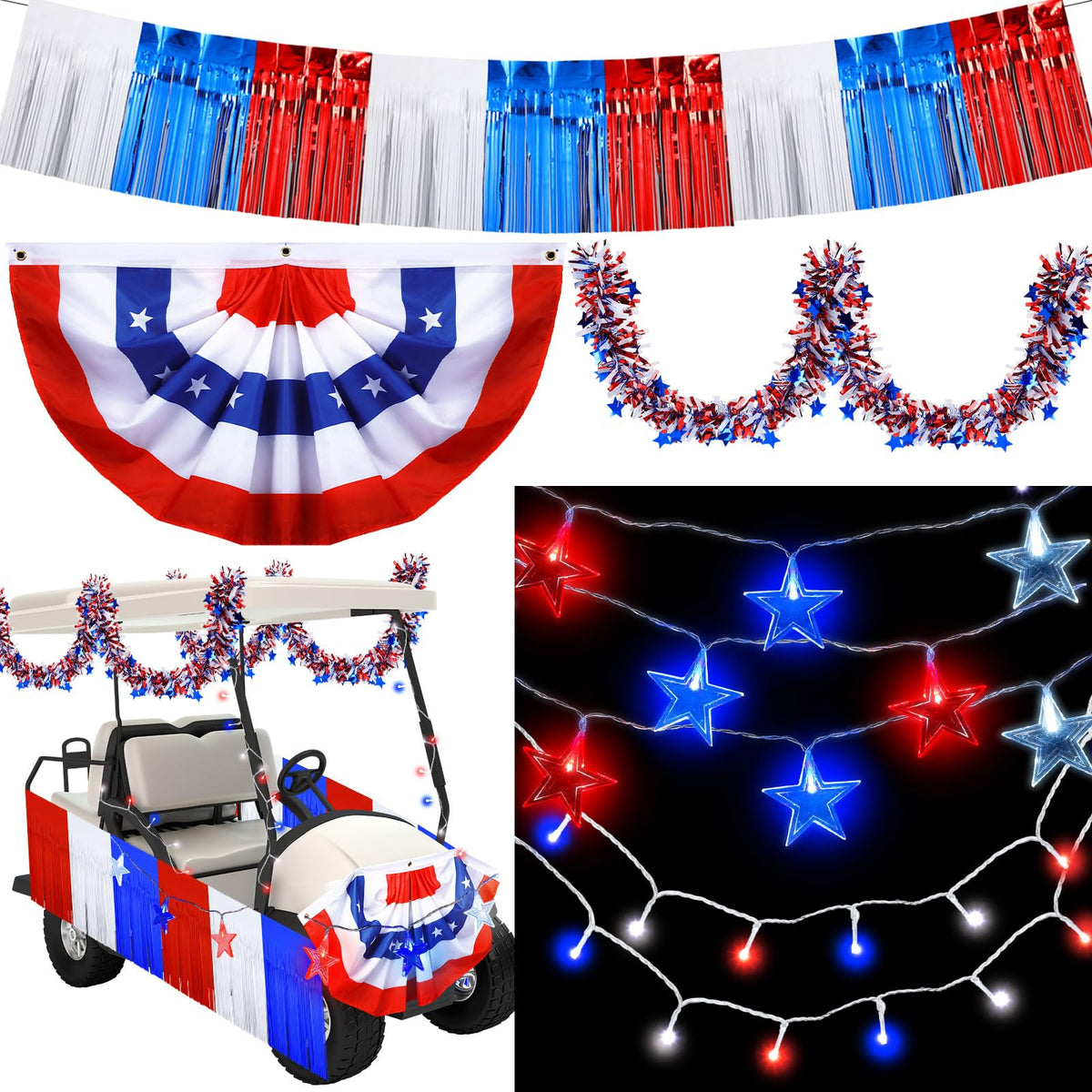 Mindsoft patriotic decor set is reusable for multiple Independence Day celebrations