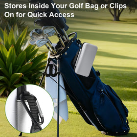 MINGLITAI silver finish golf storage box offers stylish protection