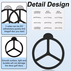MingWeiZnb driver-mid-putter-sticker set simplifies bag organization and quick access.