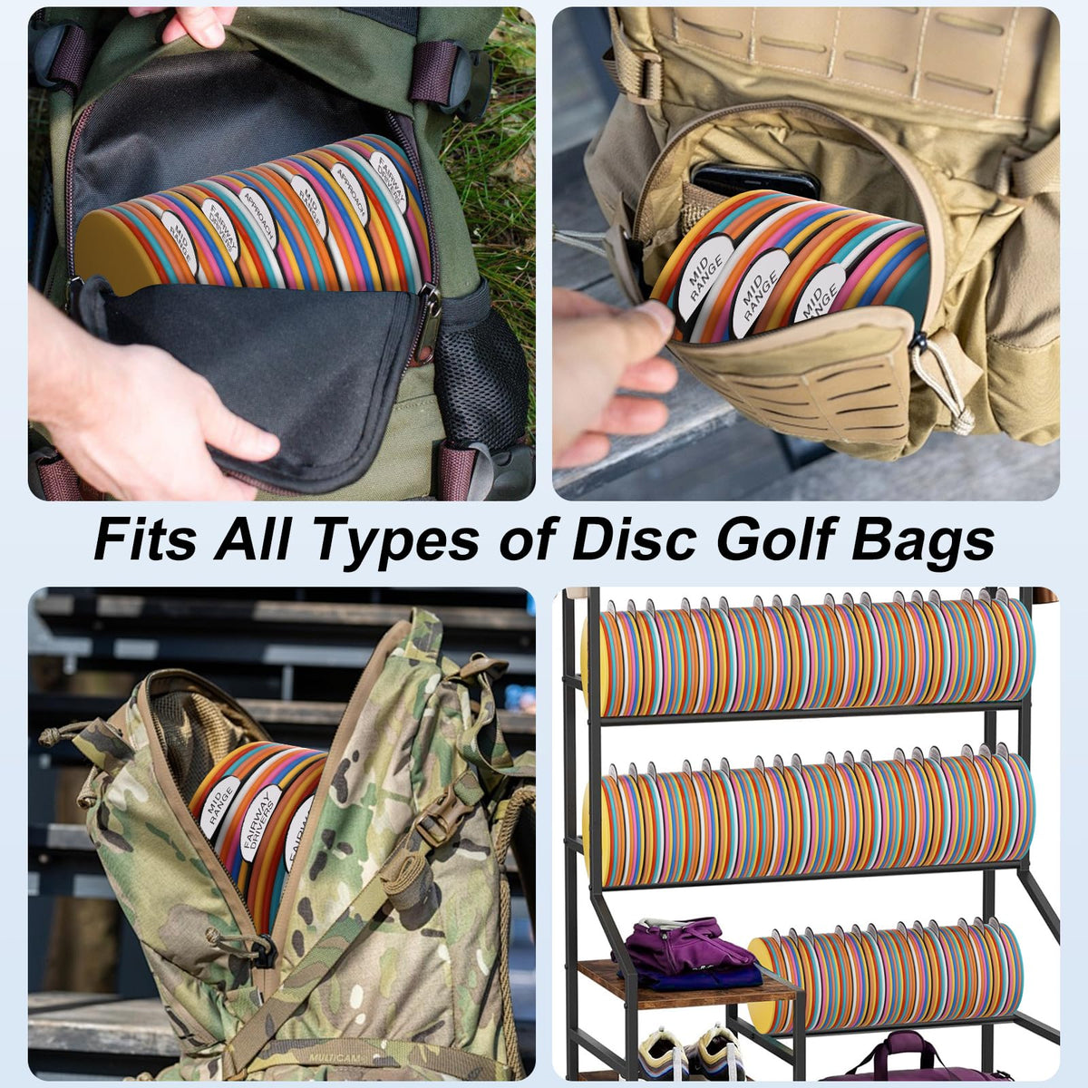 MingWeiZnb laser-cut acrylic dividers are lightweight yet durable for on-course use.