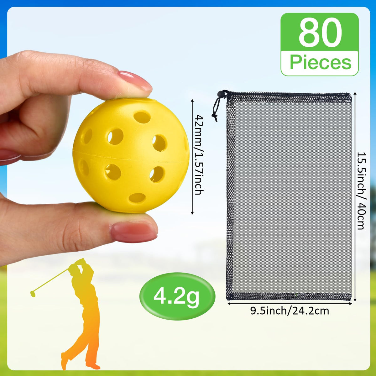 MiniInflat 42 mm diameter ball for realistic feel
