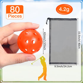 MiniInflat 42mm plastic golf balls deliver true spin for precise drills.