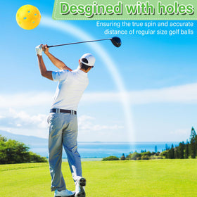 MiniInflat 80-pack durable plastic golf balls resist fading and cracking.