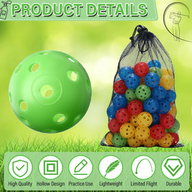 MiniInflat 80-pack yellow balls provide high visibility for indoor outdoor training sessions.