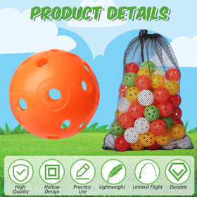 Five-color MiniInflat set showing hollow plastic golf ball design.
