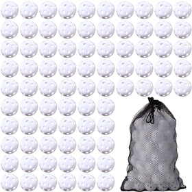 MiniInflat 80-pack practice golf balls, 42mm diameter, durable for home swing practice.