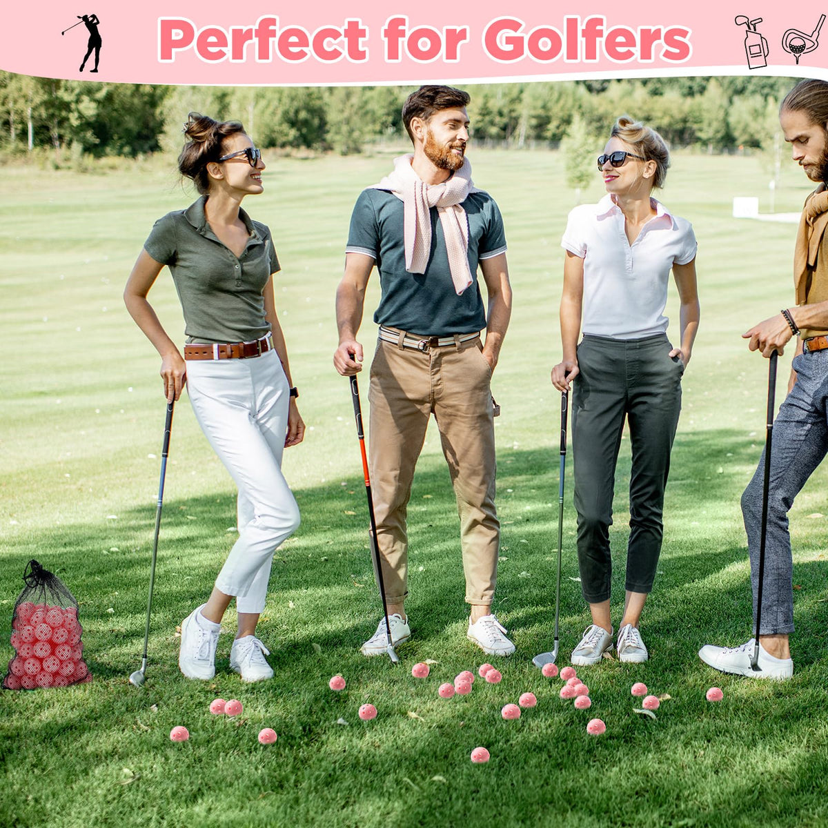 MiniInflat bulk durable golf balls offer long-term practice use.