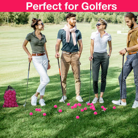 Durable plastic MiniInflat golf ball resists fading and dents