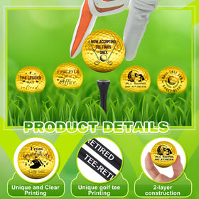 MiniInflat funny golf balls feature witty sayings to brighten rounds.