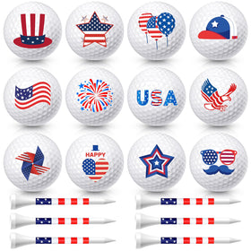 MiniInflat funny golf balls 12-pack with witty designs for fun rounds.