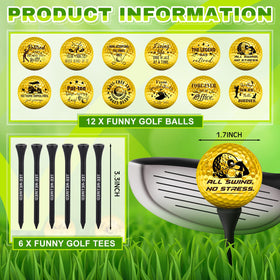 MiniInflat six tees included for on-course use and easy practice sessions.