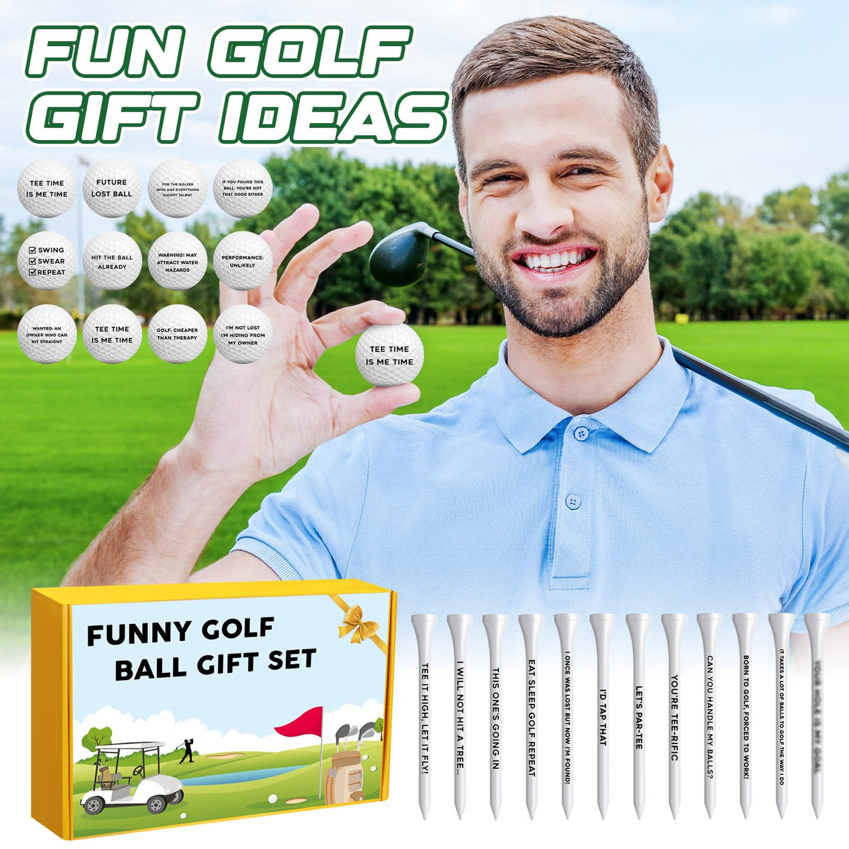 MiniInflat ball graphics with humorous text for lighthearted rounds.