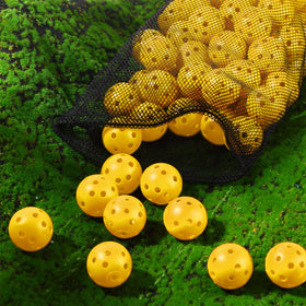 MiniInflat indoor-outdoor ball is highly visible during drills.