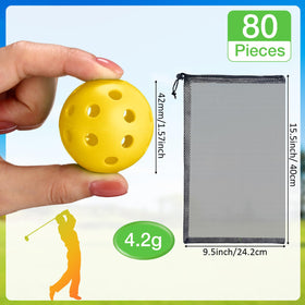 MiniInflat limited-flight ball with scalloped holes for feedback