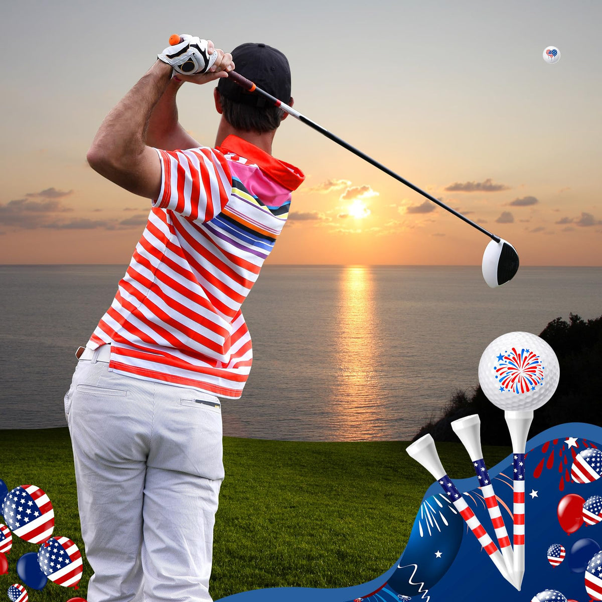 MiniInflat print designs on golf balls add personality to any round.