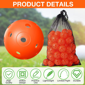 MiniInflat balls with scalloped holes promoting realistic flight.