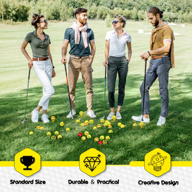 MiniInflat set layout on green displays a complete gift for golfers.