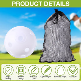 MiniInflat white golf balls offer high visibility for quick finding during practice.
