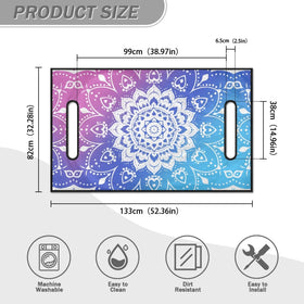 Mintulipy golf cart seat cover Bohemian pattern delivers sun protection for the cart interior.